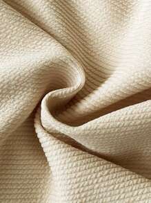 SHEIN 女婴0-3岁春夏休闲日常蝴蝶结条纹针织吊带背心+短裤两件套 - 卡其色 - 查看 7