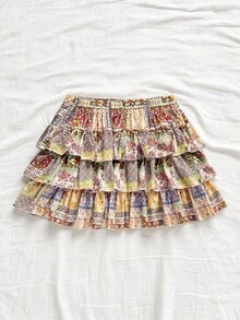 Soleia Váy mini đính đá in hoa lãng mạn cho nữ, lấy cảm hứng từ kỳ nghỉ, mùa xuân - Nhiều màu - Xem 2