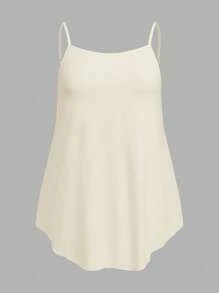 SHEIN EZwear 2 chiếc áo hai dây cơ bản màu đen và mơ cỡ lớn cho mùa hè - Nhiều màu - Xem 7