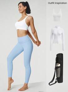 GLOWMODE 24" FeatherFit™ Low Impact 3/4 Leggings Gym Valentine's Day