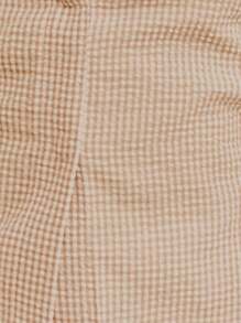 Nöista Halter Backless Top Gingham Vacation Woman Summer Style - Khaki - View 7