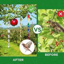 10 Stücke bunte reflektierende Vogelabwehr Stangen, Vogelabwehrvorrichtung, Spechtverscheucher, für Garten, Fenster, Obstgarten und Heimdekoration