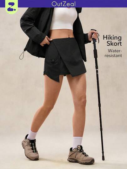 OutZeal Women Outdoor Shorts Summer Hiking Camping Water-Resistant Lightweight Cargo Skort