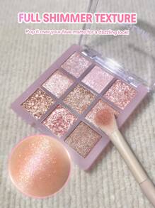 SHEGLAM Glimmer & Gleam Palette De Fards à PaupièRes 9 Couleurs Remise De DiplôMe Anniversaire Vacances ÉTé Automne Y2K ÉLéGant Mode Femmes Maquillage CosméTique FêTe Plage Voyage Camping Plein Air ÉCole Campus Excursion Festivals DéCoration Cadeau PréSent Rose Fille Cosplay Meilleur Couleur Charme Ambiance