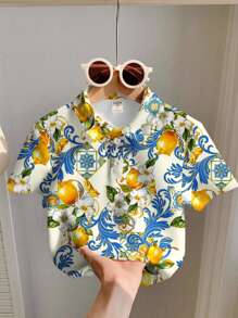 休闲舒适的儿童短袖Polo衫，柠檬味，柠檬水，度假，节日，家庭旅行，爸爸妈妈和我，儿童精选系列，日常基本款，快乐的孩子，柔和的色彩，骑行风格，家庭旅行，快乐的日子，我爱妈妈，我爱爸爸，可爱的家，酷酷的孩子，小男孩的设计，适合春夏季