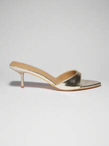SHUZIA Women Everyday Simple Western Boho Feminine Party High Heeled Sandals - Gold - View 5