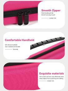 1 件美发工具旅行收纳包美发工具旅行收纳包卷发收纳包便携式直发器盒发饰收纳包热美发工具直发器旅行包旅行用品夏季旅行、度假家居浴室装饰节日化妆收纳包 - 彩色 - 查看 11