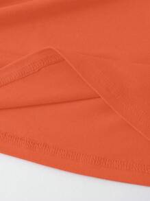 Flirla Camiseta de manga corta casual para mujer de talla grande con estampado de la frase MILANO ITALY y gráfico de MILAN ITALY - Naranja - Ver 7