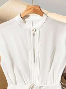 Elenzga 2pcs/Set Plus Size Women's Casual Chinese Style Vacation Outfit, Loose Fit Comfortable Fashion Tops & Shorts Suitable For St. Patrick's Day, Easter, Valentine's Day, Christmas, Thanksgiving, Summer, Independence Day