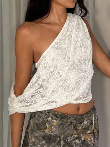 Glamine 女式蕾丝提花细肩带背心，适合夏季秋季女装返校季