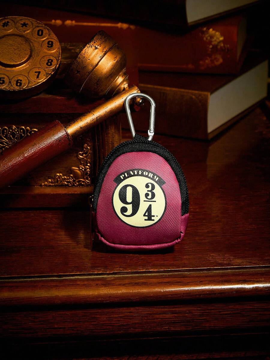 HARRY POTTER X SHEIN Ví đựng tiền xu có khóa và túi có khóa kéo, túi đựng đa năng, ngăn đựng tiền xu, phù hợp cho cả nam và nữ - Nhiều màu - Xem 1