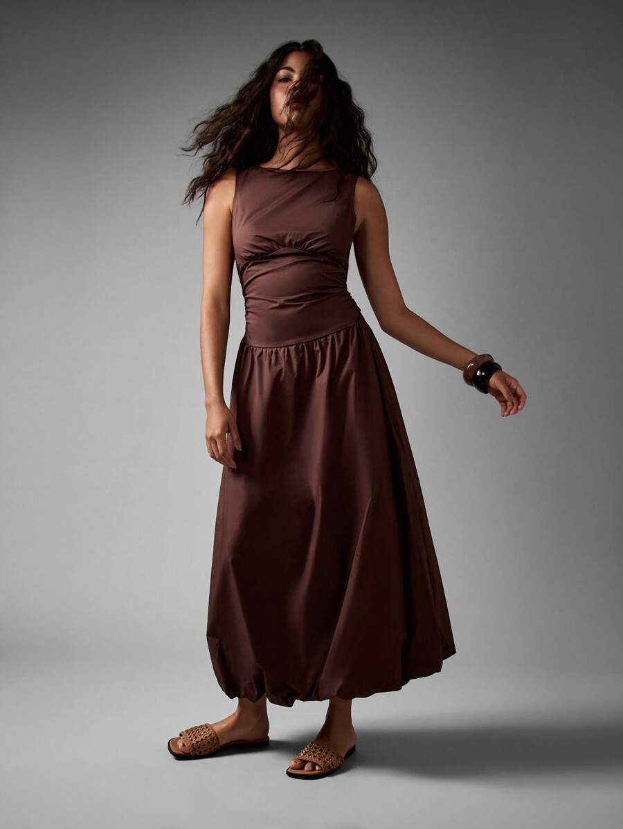 formal winter maxi dress Cinnamon Twist Maxi Dress main image 1