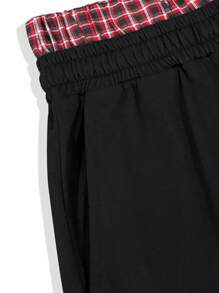 Manfinity EMRG Quần nỉ rộng rãi cạp chun chắp vá cho nam trẻ - Nhiều màu - Xem 5