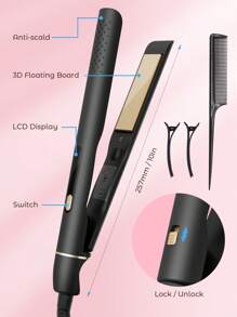 Teckwe 高效省时的平板直发器 - 黑色 - 查看 4