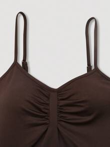 INAWLY Body sin mangas de unicolor informal para mujer, verano - Multicolor - Ver 5