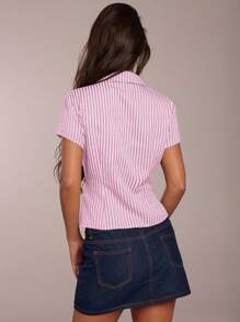 SHEIN Forever 21 Kỳ nghỉ hè trên bãi biển Hội chợ Phục hưng Hòa nhạc đồng quê Áo thun Y2k Tốt nghiệp Đi chơi Áo thun tay ngắn Lễ hội âm nhạc Sân bay Lễ Phục sinh Áo thun nữ Boho - Màu Hồng Tươi - Xem 2