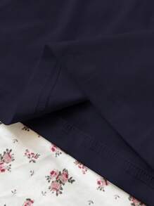 Rina Fox 女士休闲鹿印花圆领短袖T恤，夏季