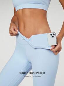 GLOWMODE 24" FeatherFit™ Low Impact 3/4 Leggings Gym Valentine's Day