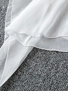 DreamSkyne Áo chống nắng dáng rộng màu trơn phong cách tối giản cỡ lớn cho nữ - trắng - Xem 3