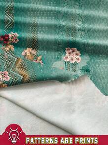 SHEIN LUNE Set de 2 piezas para mujer, top sin mangas con cuello redondo y estampado vintage, y chaleco de manga corta, adecuado para el verano