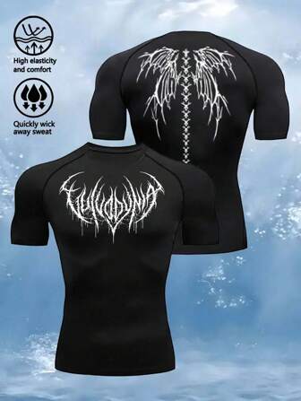 Manfinity Sport Corelite Camiseta deportiva y camiseta de tirantes para hombres, de moda para entrenamiento de verano, top de gimnasio, camiseta de compresión transpirable