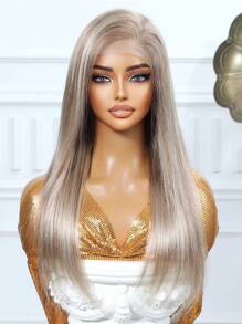6*4 Wear&Go Glueless Wig 18/613 Highlight Blonde Long Straight Wig 100% Human Hair 180% Density 18 Inch 20 Inch - S18/613 - View 3