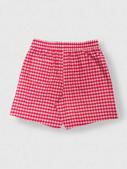 Street Life Pantalones cortos casuales a cuadros con cordón en la cintura para hombres, para el verano, de vuelta al colegio