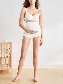 Maternity High Waisted Lace Underwear Pregnancy Seamless Soft Hipster Panties Over Bump