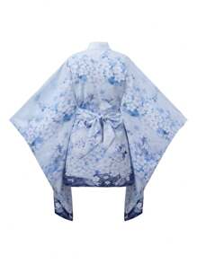 Irokai 日式优雅复古花卉印花浴衣