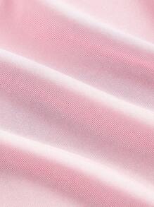 SHEIN MOD Casual Asymmetric Shoulder Light Pink Women Top One Shoulder Top Pink Top Crop Top - Baby Pink - View 3