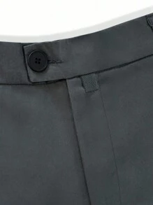 Calvornis Pantalones de traje sólidos para hombres, adecuados para ir al trabajo, tiempo libre y viajes de negocios, apropiados para las vacaciones de Año Nuevo, regalo para el novio