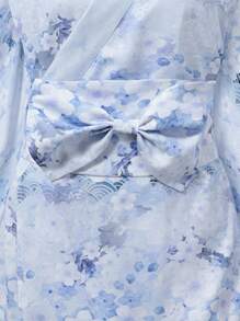 Irokai 日式优雅复古花卉印花浴衣