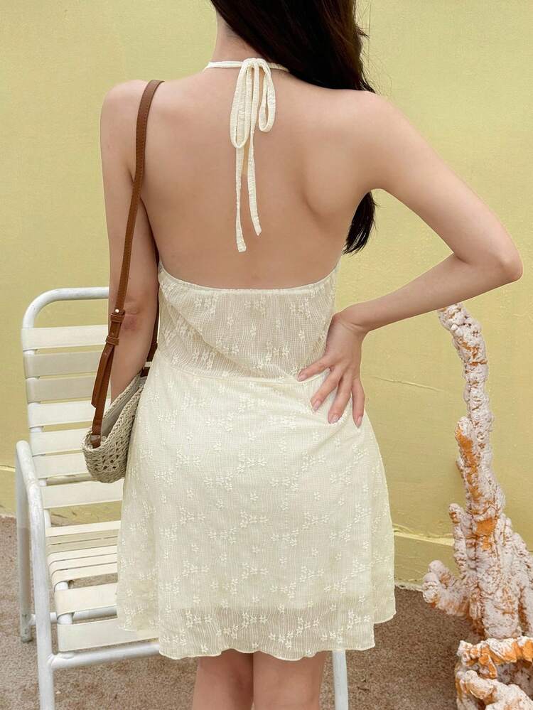 Women's Fashionable Wrap-Style Beach Vacation Mini Dress Cruise Outfit For Women