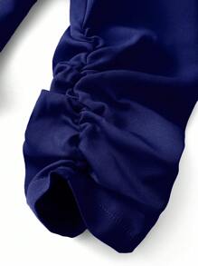 SHEIN Clasi Plus Size Women Casual Jacket With Button, Pleated Sleeve Cuff, Suitable For Commuting Fall Cloth For Women Autumn