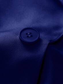 SHEIN Clasi Plus Size Women Casual Jacket With Button, Pleated Sleeve Cuff, Suitable For Commuting Fall Cloth For Women Autumn