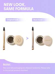 SHEGLAM Boss Brow Waterproof Pomade-Soft Brown Waterproof Eyebrow Cream Highly Pigmented Long Lasting Shaping Filling Eyebrow Makeup With Dual-Ended Brush Eyebrow Brand Beauty Makeup Face Paint Cosmetic For Women Girls Perfect For Winter Spring Ideal For Y2K Fancy Fashion Suitable For Birthday Gift Party Ready Best Color - Soft Brown - View 8