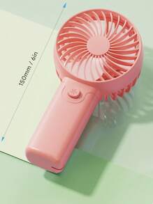 Teckwe Portable Fan Handheld Fan Personal Battery Operated Fan Electric Mini Fan For Stylish Women Girls Makeup Office Travel Camping Indoor Outdoor Back To School Holiday Vacation Summer Essentials, Pink - Pink - View 7