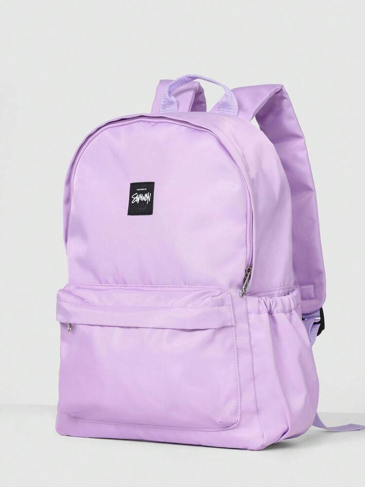 Classic Student Backpack With Front Storage Pocket