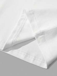 Genlund 男士休闲度假风椰子树印花宽松背心 男士无袖 T 恤 白色背心 男士多件装 - 彩色 - 查看 6