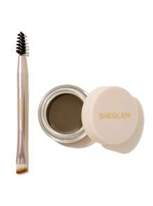 SHEGLAM Boss Brow Waterproof Pomade-Soft Brown Waterproof Eyebrow Cream Highly Pigmented Long Lasting Shaping Filling Eyebrow Makeup With Dual-Ended Brush Eyebrow Brand Beauty Makeup Face Paint Cosmetic For Women Girls Perfect For Winter Spring Ideal For Y2K Fancy Fashion Suitable For Birthday Gift Party Ready Best Color - Soft Brown - View 9