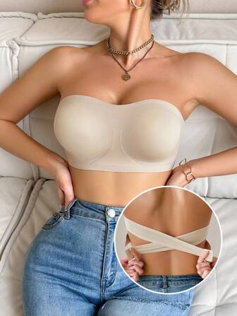 女士无钢圈文胸、无肩带文胸、可拆卸胸垫