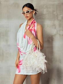 SHEIN ICON 女士、女式单肩包、流浪包、钩针包、镂空、蕾丝、浪漫、仙女、时尚、个性、简约、百搭、街头、甜美酷女孩、辣妹、千禧一代、复古、青少年、海滩、度假、节日、夏季、海边、海滩派对、日常 - 米色 - 查看 6