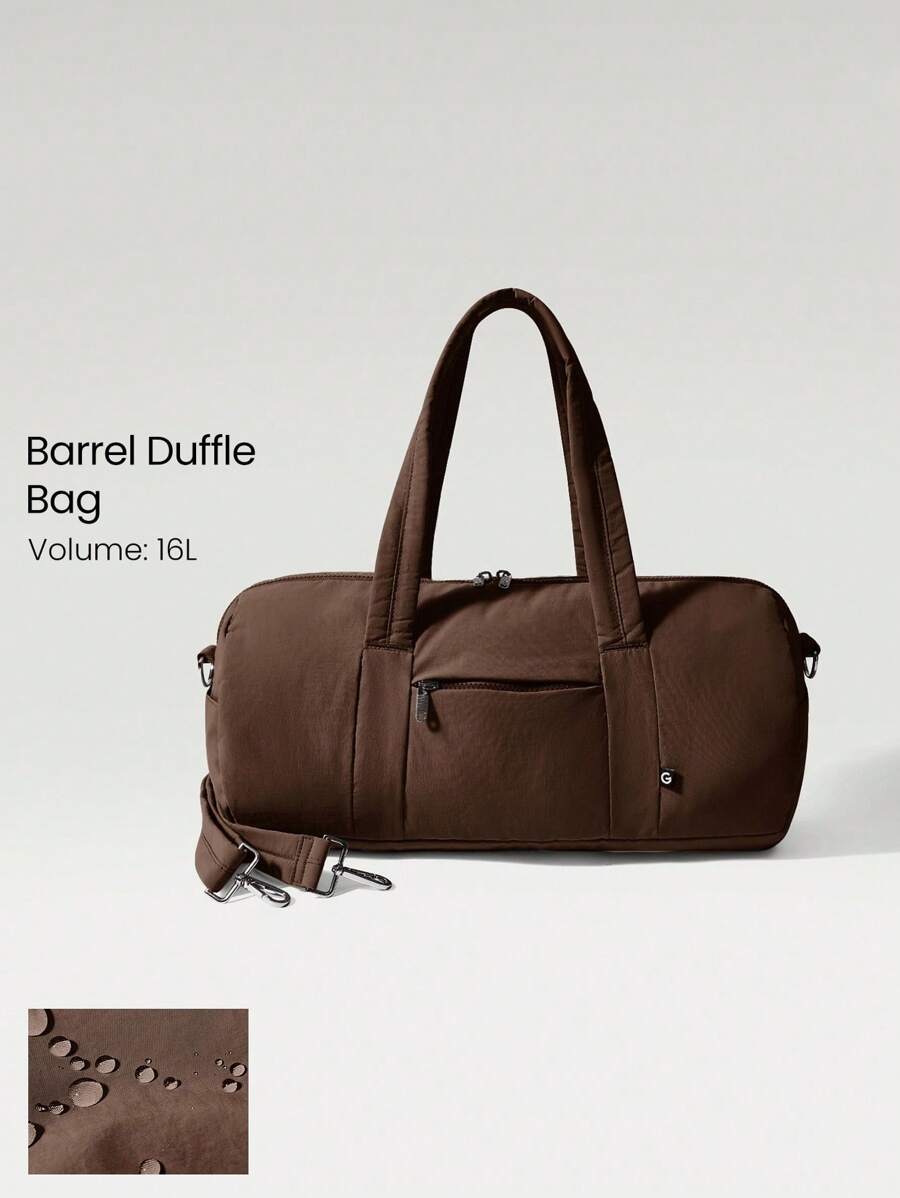 GLOWMODE 16L Max Large Capacity Carry Dual-Strap Duffle Zippered Bag Daily Active Casual  Spring Summer - Brown - View 1