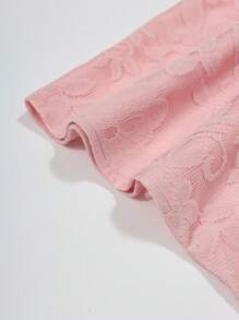 Irokai 优雅日式粉色蕾丝浴衣 - 粉色 - 查看 6
