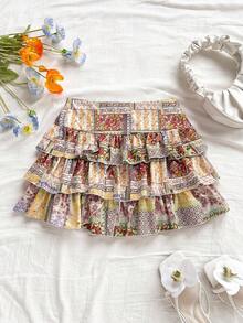 Soleia Váy mini đính đá in hoa lãng mạn cho nữ, lấy cảm hứng từ kỳ nghỉ, mùa xuân - Nhiều màu - Xem 3