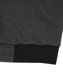 OTTIMOZO Men's Casual Street Flap Pocket Zip-Up Baseball Jacket,Fall, Old Money - Dark Grey - View 5