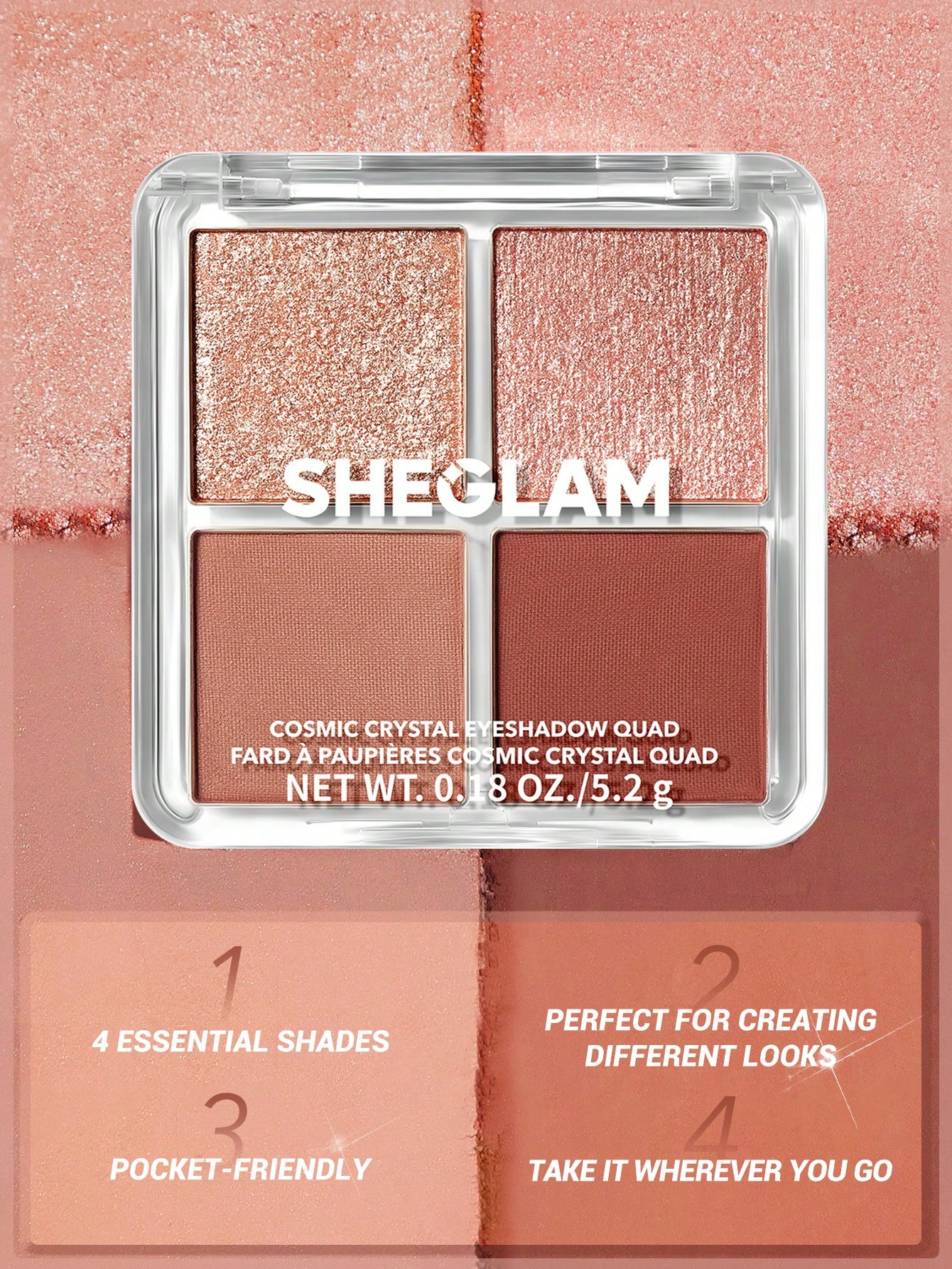 SHEGLAM ظلال العيون Cosmic Crystal Quad-Spellbound...