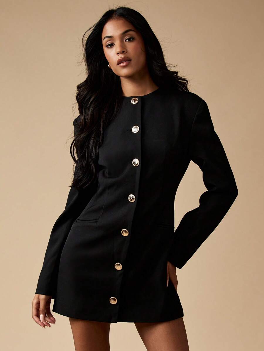 midi dress with short sleeves Short Sleeve Cuffed Midi Dress, X Large