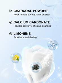 Slow Sunday™ 活性炭牙粉，去除烟渍、咖啡渍、茶渍，保持口腔洁净亮白 - 黑色 - 查看 4