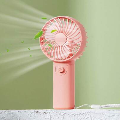 Teckwe Quạt cầm tay Quạt cầm tay cá nhân chạy bằng pin Quạt điện mini cho phụ nữ sành điệu Trang điểm văn phòng Du lịch Cắm trại Trong nhà Ngoài trời Trở lại trường Kỳ nghỉ Kỳ nghỉ hè Thiết yếu mùa hè, Màu hồng